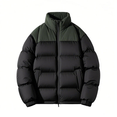 Men’s Color-Block Puffer Jacket, Synthetic Down Fill