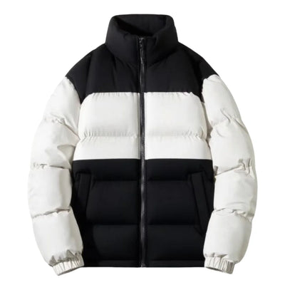 Men’s Color-Block Puffer Jacket, Synthetic Down Fill