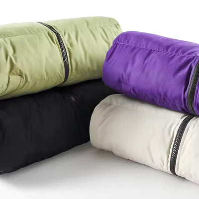 Men’s Color-Block Puffer Jacket, Synthetic Down Fill