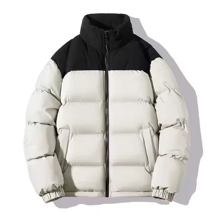 Men’s Color-Block Puffer Jacket, Synthetic Down Fill
