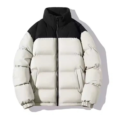 Men’s Color-Block Puffer Jacket, Synthetic Down Fill