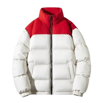 Men’s Color-Block Puffer Jacket, Synthetic Down Fill